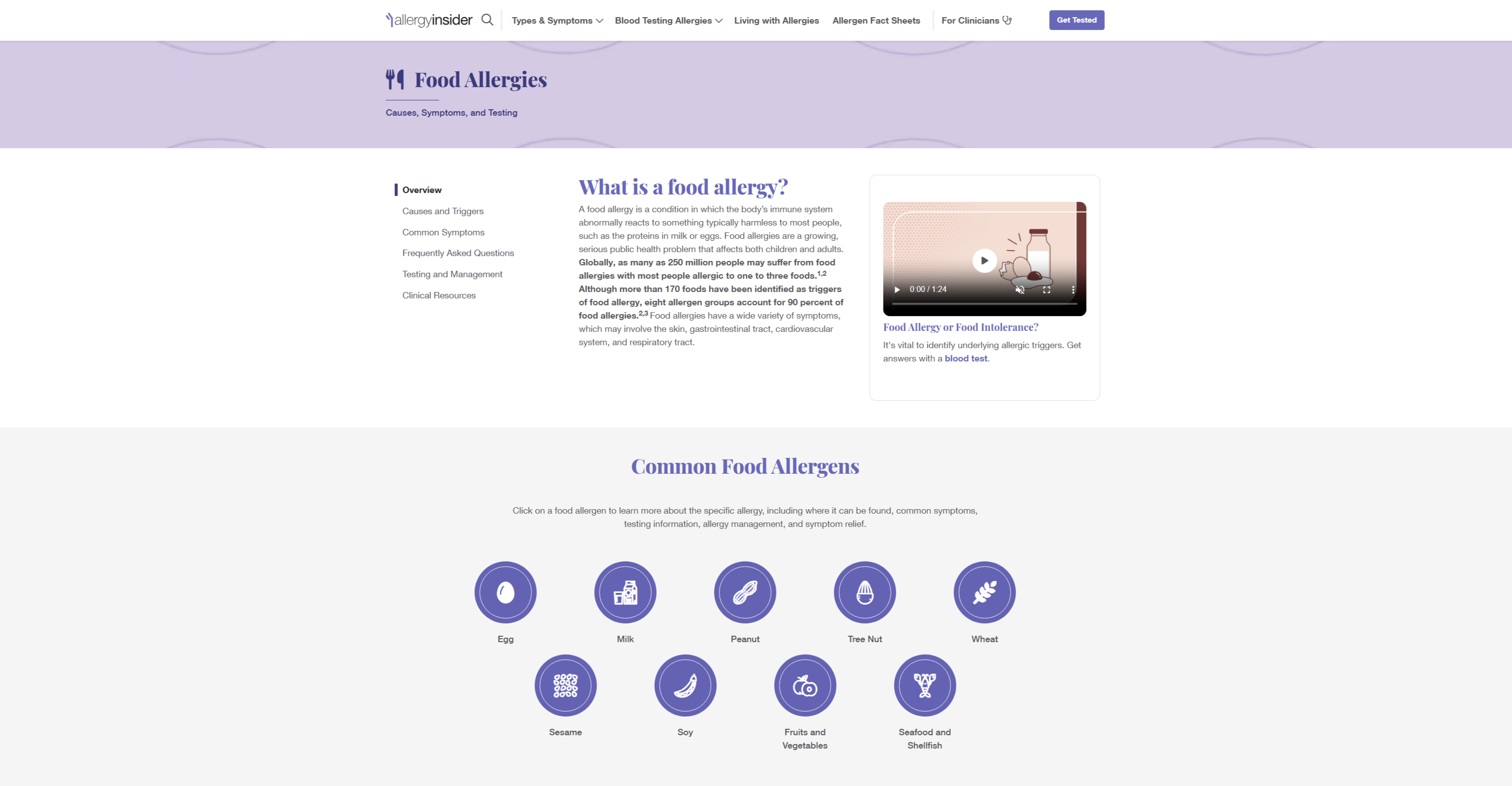 allergy insider case study allergens page