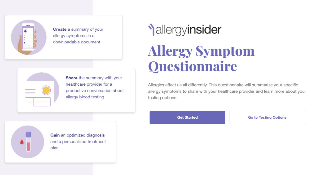 Case study symptom selector