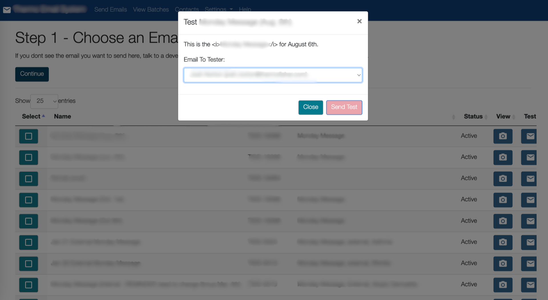 Email Scheduling System